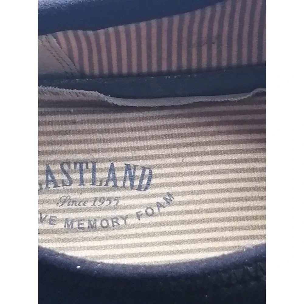 Eastland Loafer Mens Cormac Black 9.5 Leather Driving Shoe Stretch 7859-01